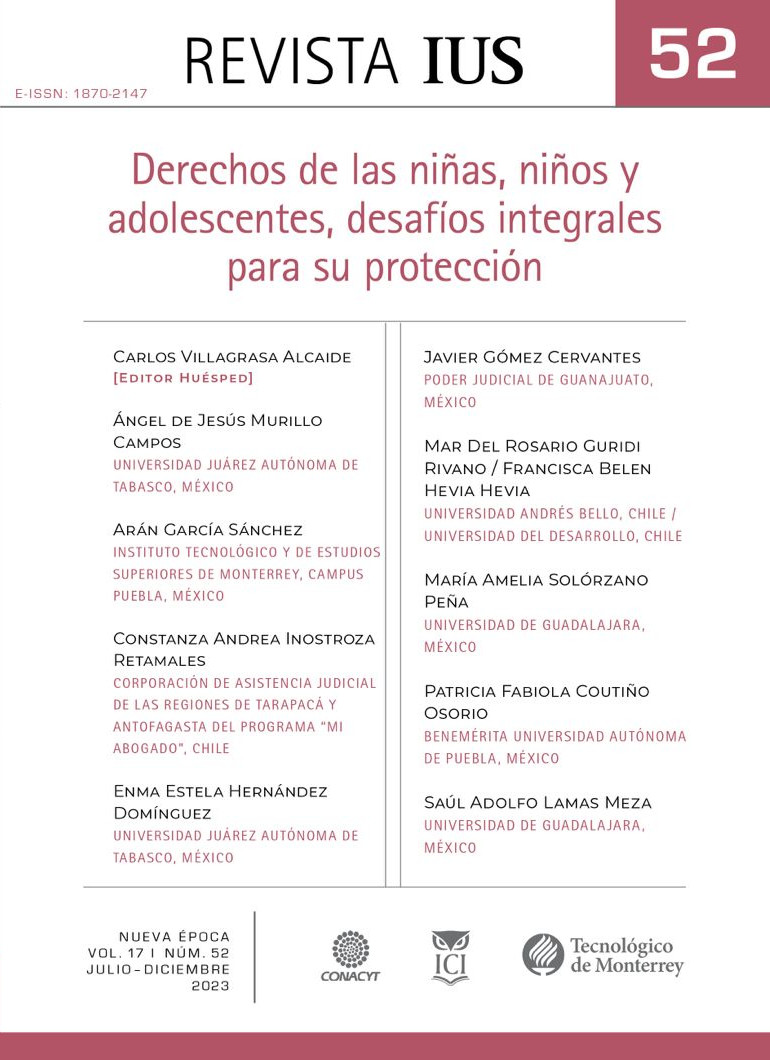 					View Vol. 17 No. 52 (2023): Derechos de las niñas, niños y adolescentes, desafíos integrales para su protección
				